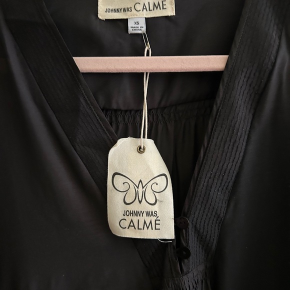 NEW Johnny Was Calme Silk Blend Embroidered Top Blouse SZ XS 🌼 🌼 🌼 - Picture 9 of 10